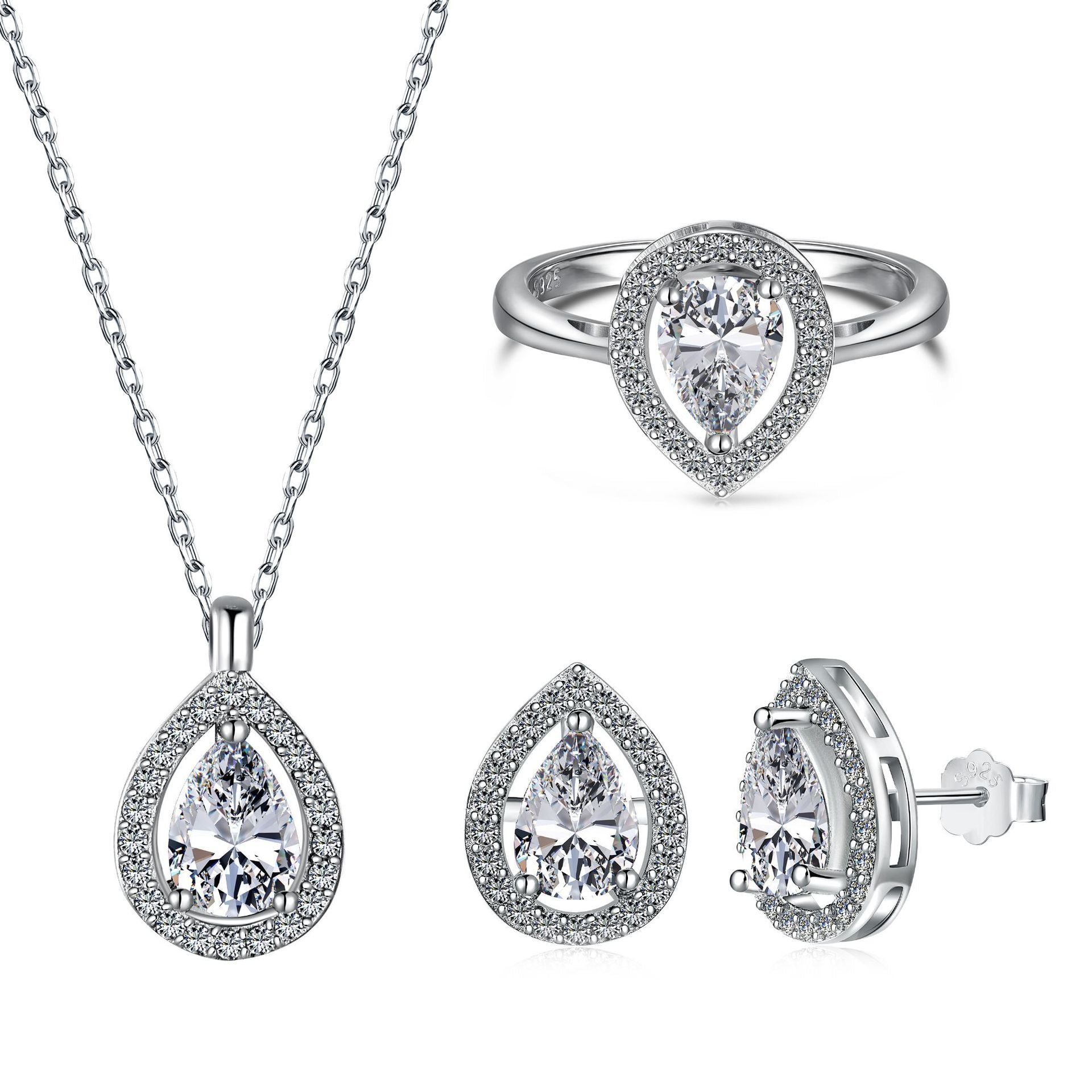 S925 Sterling Silver Jewelry Set