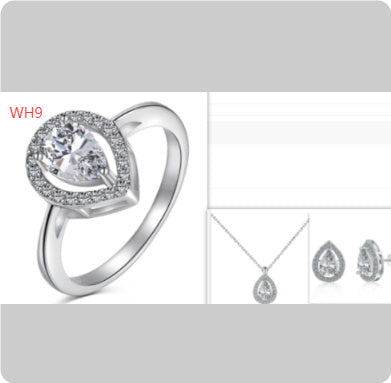 S925 Sterling Silver Jewelry Set