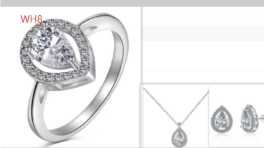 S925 Sterling Silver Jewelry Set