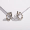 Simple Style Metal Ring Exaggerated Earrings