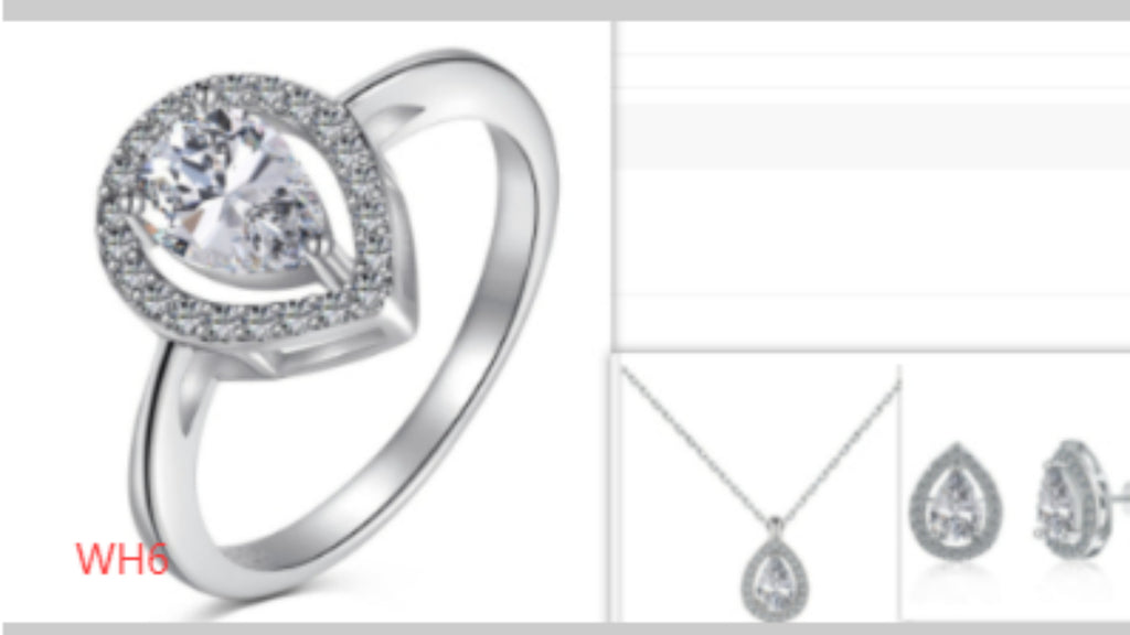 S925 Sterling Silver Jewelry Set